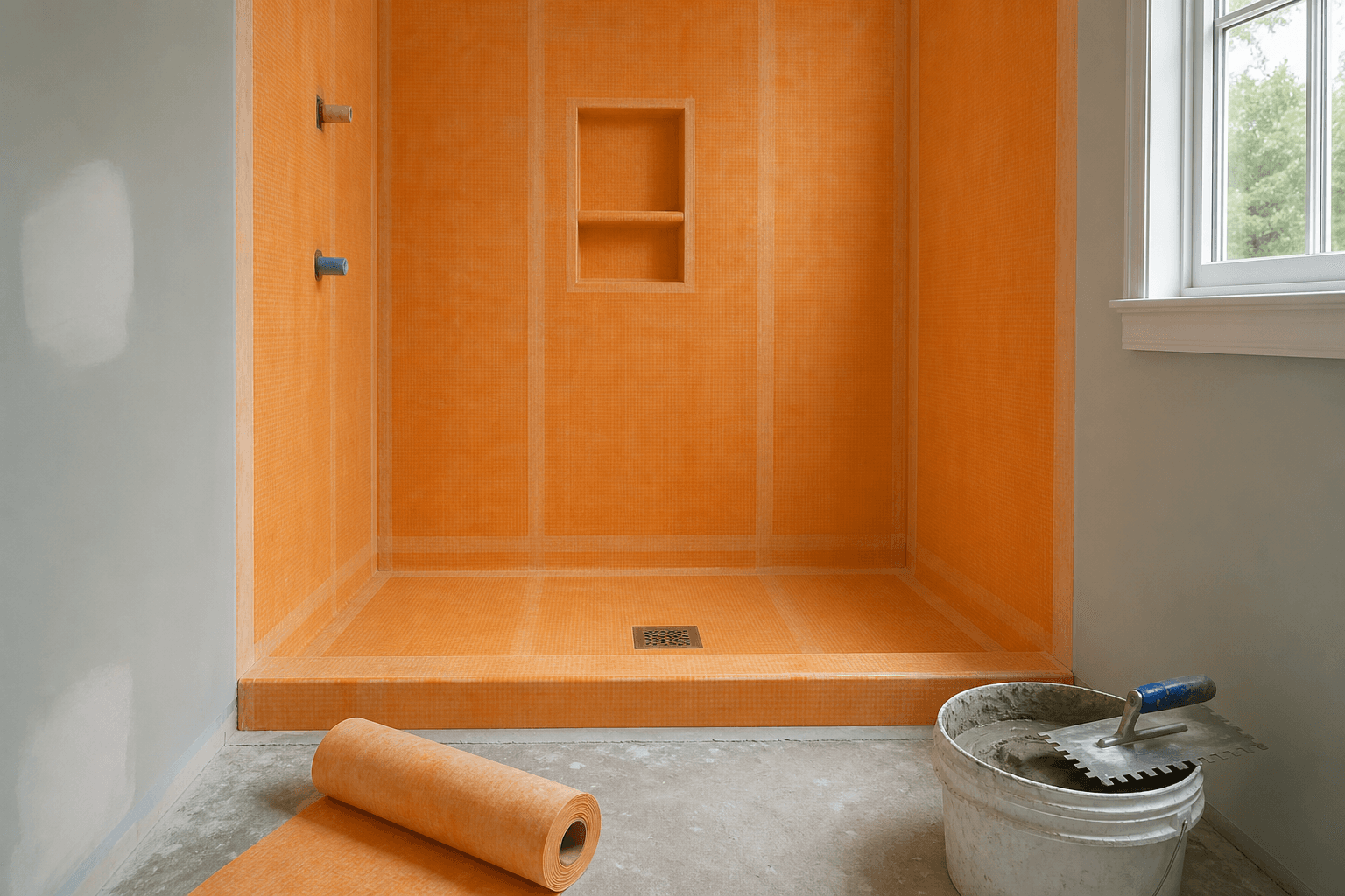 Illustrative image: Choosing shower waterproofing for your Ocean Township home