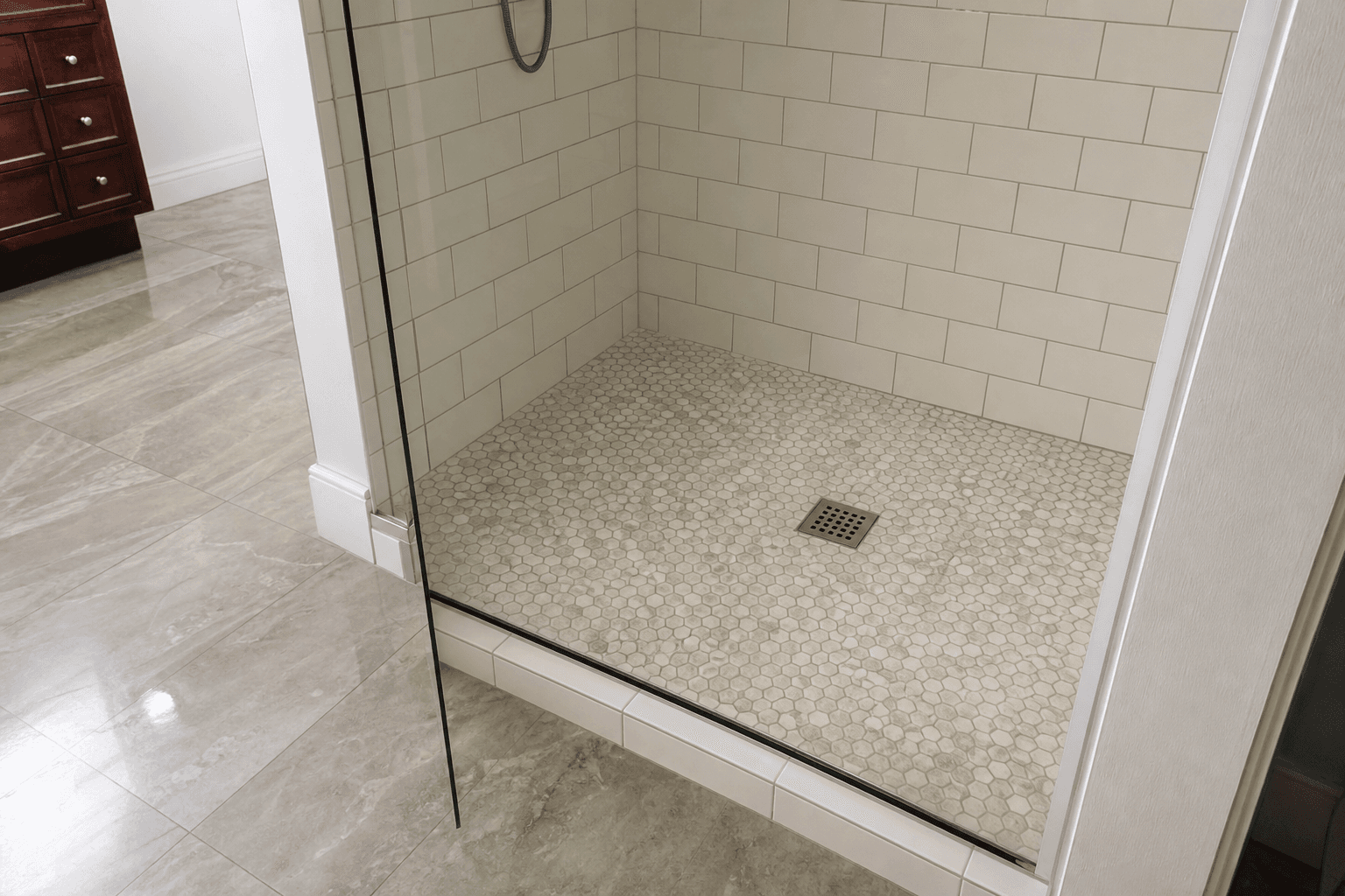 Illustrative image: Will shower tile installation fix a poorly draining shower in Red Bank?